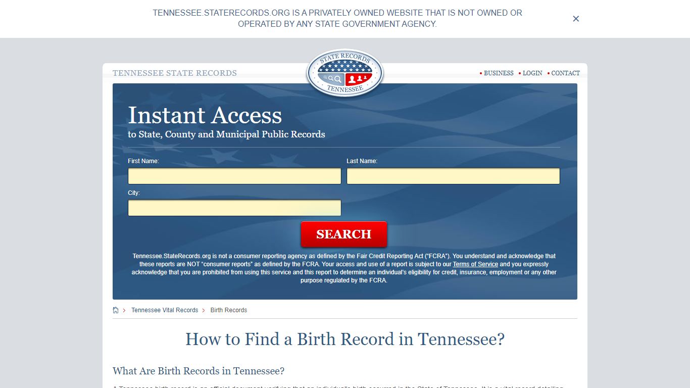 How to Find a Birth Record in Tennessee?